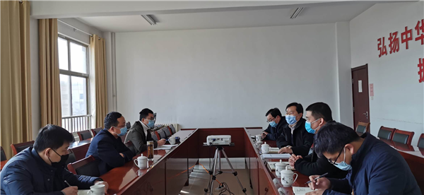 2020年3月10日平邑縣委組織部常務副部長高慶到公司檢查指導工作