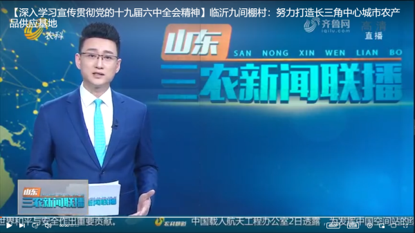 【深入學習宣傳貫徹黨的十九屆六中全會精神】臨沂九間棚村：努力打造長三角中心城市農產